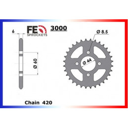 DTR.50.RM '96 (_ vit) 10X52 RK420MRU  (4CT) rapport origine