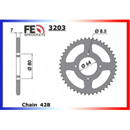 RD DX.125 (1E7)'75/76 Rayons 15X39 428H *