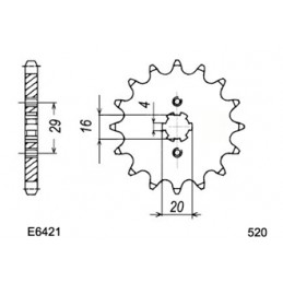 YZ.125 '80 12X48 520HG *  (3N8)