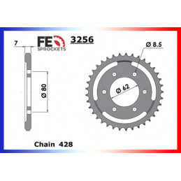 DT.125.E/F '76/79 16X37 RK428MXZ  (1GO,549,1F9)