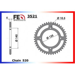 XV.250 VIRAGO '89/08 16X45 RK520KRO *  (3KF,3LS,3LSB,3LSJ/L)