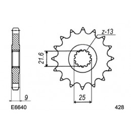 SR.500 '91/00 20X55 RK428FEX *  (48T,3EB)