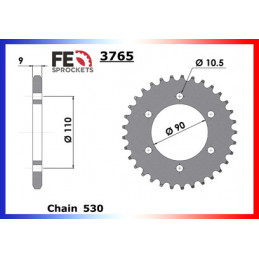 XS.650./SE '75/83 17X33 RK530KS *  (1H1,1V2,3L1,4G7)