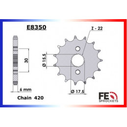 CR.80.R'86/95 Ptes Roues 15X49 RK420MRU  (HE04)