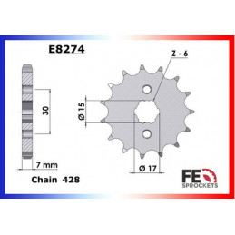 XR.100.R '85/03 14X50 RK428KRO  (HE01,HE03)