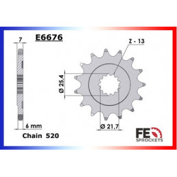 675.DAYTONA '05/15 16X47 RK520MXU  (Adaptation en 520)