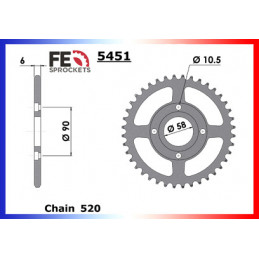 NSR.125 '87/88/89 13X33 RK520MXZ µ  (TC01)