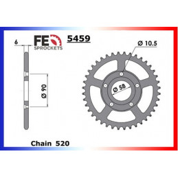 NSR.125.R/F '89/93 13X35 RK520KRO *  (JC20,JC22)