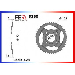 NX.125 '89/00 16X50 RK428KRO   (JD12)