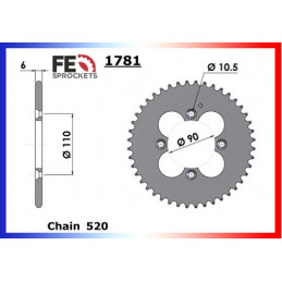 300.BAJA / CROSSER '08-10 15X40 RK520FEZO *