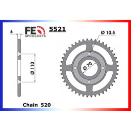 CB.250.RS.A/B '80/81 14X44 RK520MXZ  (MC02)