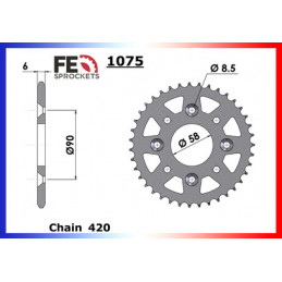 125.YCF '04/05 14X41 RK420MXZ 