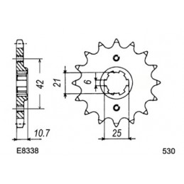 CB.650.Z/B '79/81 16X40 RK530KRO *  (RC03)