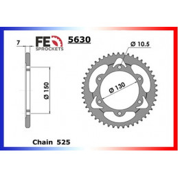 650.AFRICA TWIN '88/90 16X49 RK525FEX *  (RD03)