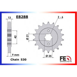 CB.750.K2/K6/FOUR '71/76 18X48 RK530KRO *  (CB750)