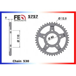 CB.750.FA/FB/F2C'80/82 18X46 RK530KRO *  (RC04)