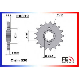 VF.750.F '83/84 17X44 RK530KRO *  (RC15)