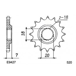 RM.125.T '80 12X51 RK520MXZ