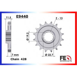 DR.125.Z '03/19 14X57 RK428KRO 