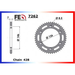 TS.125.R '89/96 15X50 RK428KRO