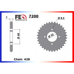 FL125.ADRESS '07/09 14X34 RK428MXZ