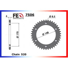 RM.250.E/F/G '84/86 14X50 RK520KRO