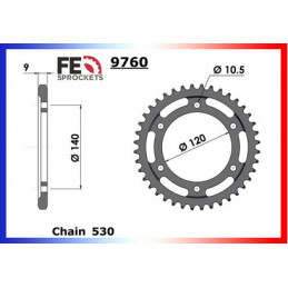 GSX.R.750 SRAD '96/97 16X43 RK530KRO µ  (GR7D)