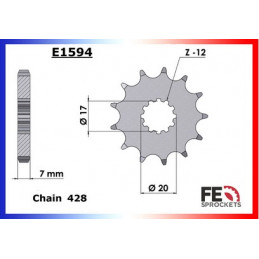 RS.50 '99/05 428 12X47 428H *  (Adaptation en 428)