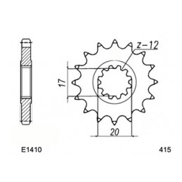 RX.50 '96/05 12X51 .415SRC OR *  (6 Vitesses)