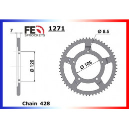 MX.50 SM '02/04 428 12X49 428H   Adaptation en 428