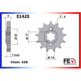 125.RX ABS E4 '18 13X69 RK428KRO *