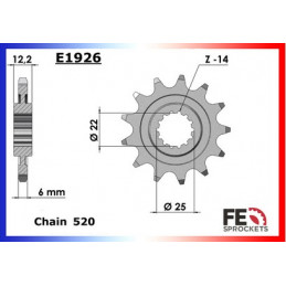 200.EC ENDURO '11/15 13X48 RK520MXZ µ