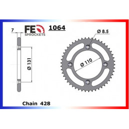 85.TC '15/17 Pts Roues 14X46 RK428MXZ *