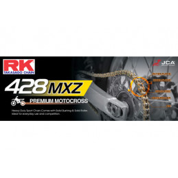 CHAINE RK 428MX 124 MAILLONS avec Attache Rapide.