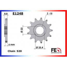 250.FC/FE '14/15 13X52 RK520MXU