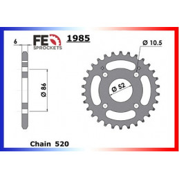 50.MXER '02/04, 50.MXU '04/07 14X30 RK520FEZO *