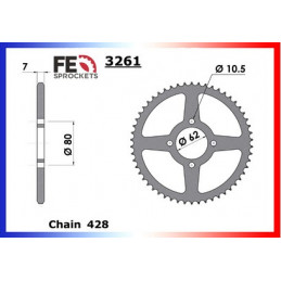 DT.125.LC '82/83 15X49 RK428KRO  (10V,26F)