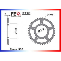 R6.YZF 600 '99/02 16X48 RK530MFO (RJ03)   530