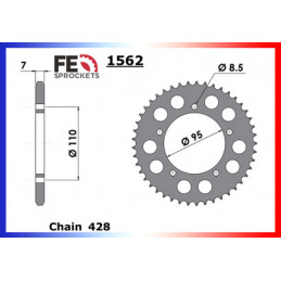 125.ELEFANT '84/88 16X45 RK428KRO 125.ALETTA ROSSA '83/87