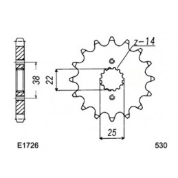 750.ELEFANT '87/90 14X46 RK530KRO *