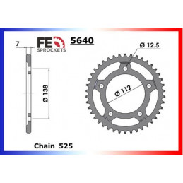 VT.750.C/C2 SHADOW '97/03 17X41 RK525RO   (RC44)