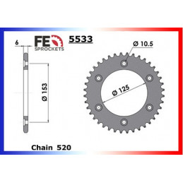 CRF.250.L-D '13/18 14X40 RK520FEZO * CRF.250 RLA RALLY '17/20