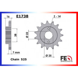 796.HYPERMOTARD '10/12 15X41 RK525FEX µ