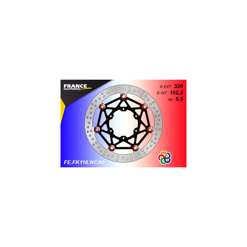 Disque de frein Racing RS FE.FK116 / Oeillets Couleurs