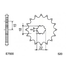 KX.125 '96/97 13X50 RK520SO  (K3)