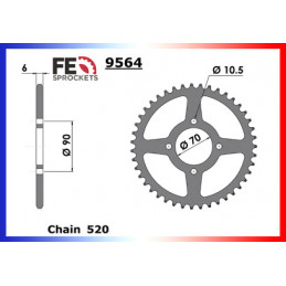 KSF.250.MOJAVE '87/04 12X43 RK520SO *