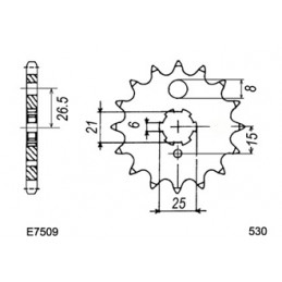 Z.400.B/G '78/81 15X45 RK530KS *  (B1/B2/G1/G2/G3)