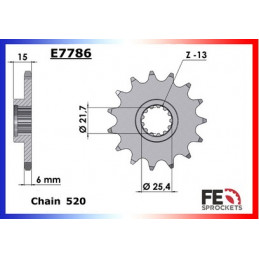 ZX.6RR,ZX-6R(636)'03/04 15X40 RK520FEX µ  (ZX600K/M)