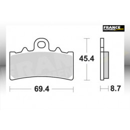 Plaquettes de freins AP RACING