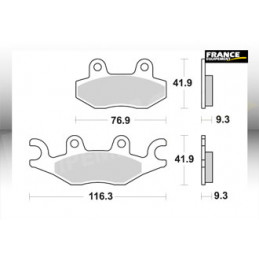 Plaquettes de freins AP RACING